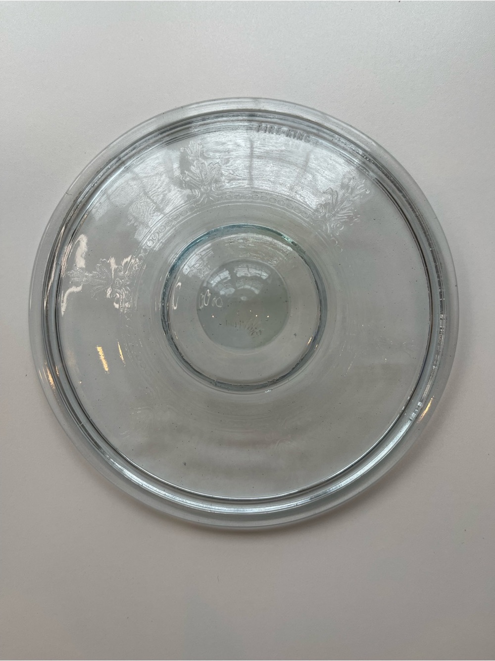 Fire-King Sapphire Blue Philbe Glass Casserole Lid Cover 7.25" Vintage